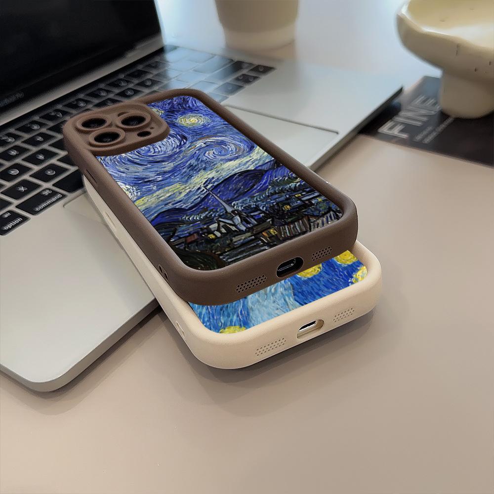 Чехол-принт Винсента Ван Гога «Звездная ночь» для Samsung Galaxy A56 A55 5G A54 A53 A35 A33 S25 S24 Ultra S23 FE S22 Plus