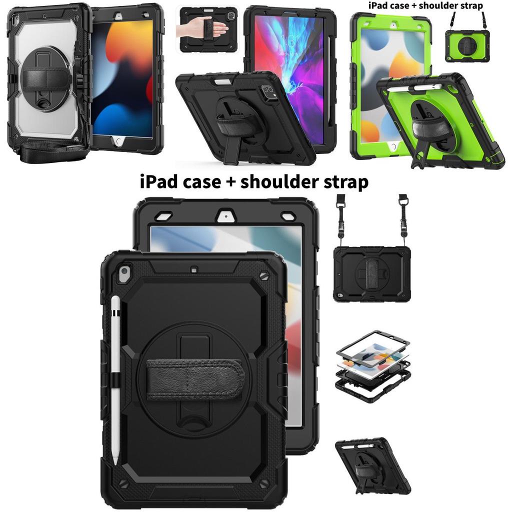 For Ipad Air 11 Silicone Shockproof Case With Rotating Pc Stand For Protective Cover