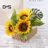 Artificial Flower Sunflowers Lifelike Realistic Low-maintenance Non-fading Easy-care Artificial Flowers