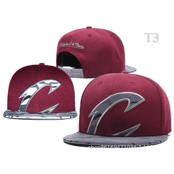 Nba Cavaliers James The Same Flat Edge Baseball Cap Flat Cornice Hat Hip Hop Burgundy Men'S And Women'S Hipster Hat