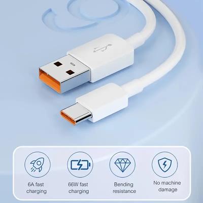 6A кабель для быстрой зарядки USB Type C кабель 66 Вт телефон зарядное устройство для Xiaomi аксессуары для телефонов сверхдлинный шнур передачи данных