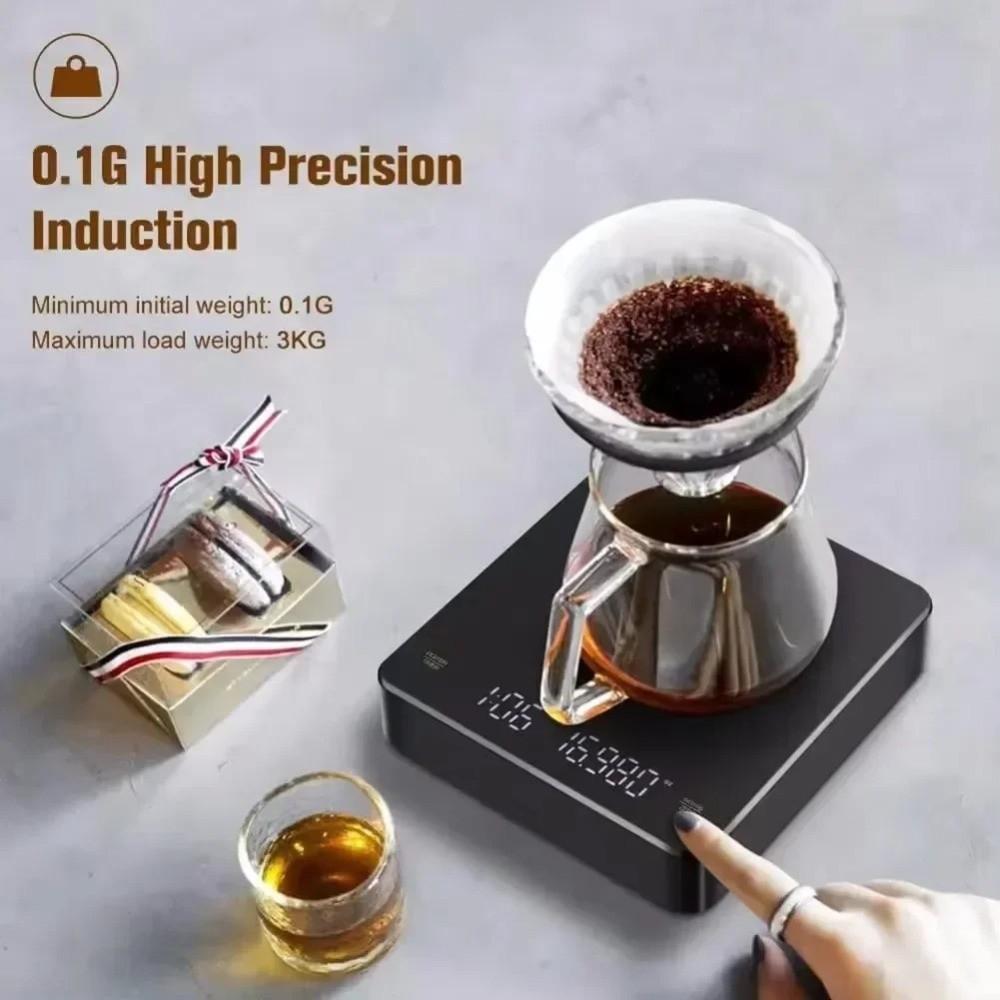 Auto Power Off Pour Over Drip Scale LED Screen High Precision Scale Home Kitchen
