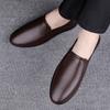 2024 Новые мужские мокасины из натуральной кожи коричневого и черного цвета из коровьей кожи, удобная обувь для взрослых, офисные мужские мокасины с полыми стенками, обувь для вождения