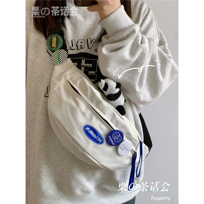 Сумка на пояс для мобильного телефона в японском стиле, в стиле инс, модная мужская нагрудная сумка, минималистичная универсальная сумка, женская повседневная спортивная сумка-мессенджер, мужская