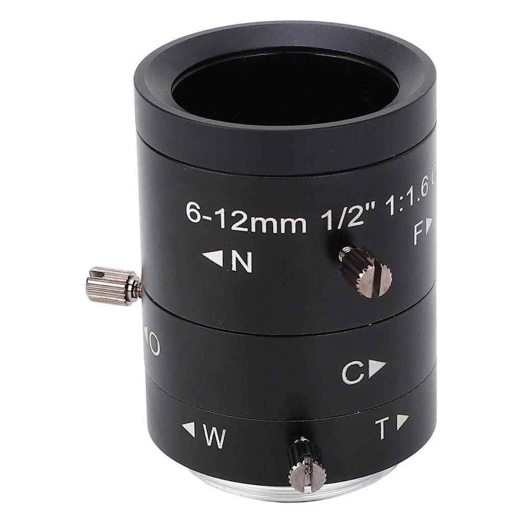 C Mount Lens 6 To 12mm Focal Length Manual Focus 3MP High Definition Zoom Industrial Camera Lens