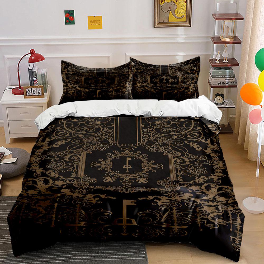 Ornate keys and vines. Bedding sets Duvet cover sets Duvet covers Pillowcases(1*Duvet Cover 2*Pillowcases without duvet insert)