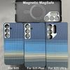 Magnetic Carbon Fiber Case For Samsung Galaxy S25 Ultra/S25 Edge Magsafe Case Aramid Fiber Cover for Galaxy S25/S25 Plus Case