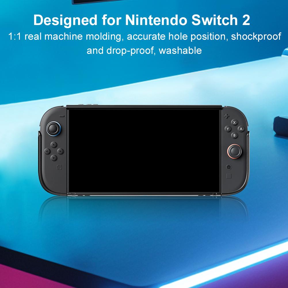 For NS2 Anti-Fall Cover Protector Anti-Scratch Console Protective Case Shock-Absorption TPU Back Protect Shell Game Accessories