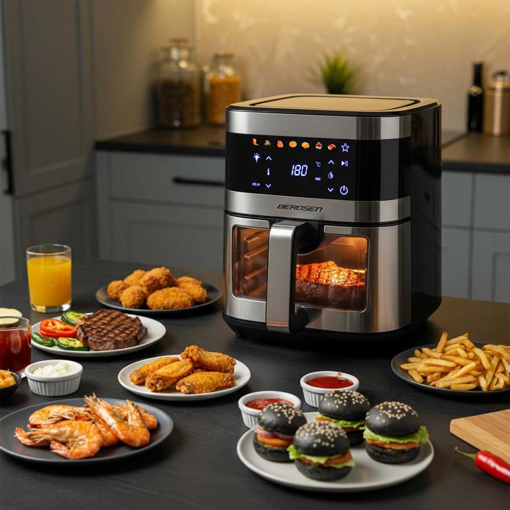 Air Fryer, Large Oil-Free Fryer, Berdsen