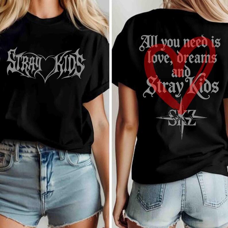 Футболка Stray Kids Do It, Винтажная музыкальная футболка Stray Kids Skz, Футболка Stray Kids Dominate World Tour, Футболка Skzoo Stray Kids, Графическая футболка Kpop