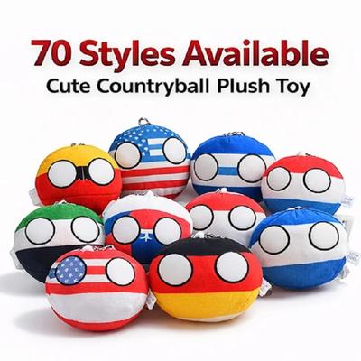 70 Стилей 10 см Плюшевый Брелок Countryball Милый Плюшевый Домик Polandball Подвеска с Флагом Мира Подарок на День Рождения для Детей