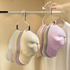 Multifunctional Circle Ring Hat Storage Hook Non-slip Dip Plastic Non-marking Scarf Towel Tie Hanging Rack Display Racks