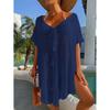 Summer Lace-Up Knit Beach Cover-Up