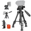 NEEWER Basic Mini Tabletop Tripod for Cameras and Made of Aluminum Small Plate Video Tripod Selfie for DLSR Maximum Load 6kg TP02 Tripod, Smartphones,
