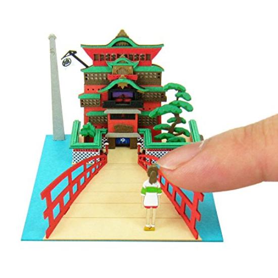 Sankei Studio Ghibli mini Spirited Away Bathhouse and Chihiro Papercraft Non-scale MP07-11