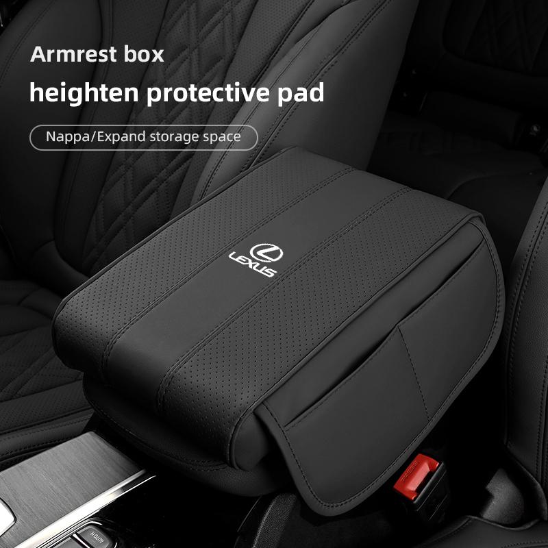 Lexus Car Leather Armrest Box Pad Memory Foam Armrest Mat For Lexus F SPORT LBX NX RX 350h 450h ES UX 300e GS GX IS LS LX CT LC