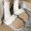 2025 Теплые хлопковые тапочки с закрытым носком Женские из искусственного меха Утолщенные Плюшевые Зимние Домашние Тапочки Женские Легкие Повседневные Домашние Тапочки Женские