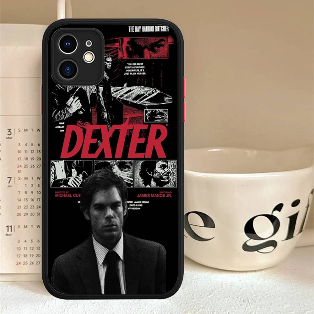 Чехлы для телефона Декстер Морган Для IPhone 16 15 14 Plus 13 12 11 Pro Max Матовый Мягкий Бампер Чехол для телефона