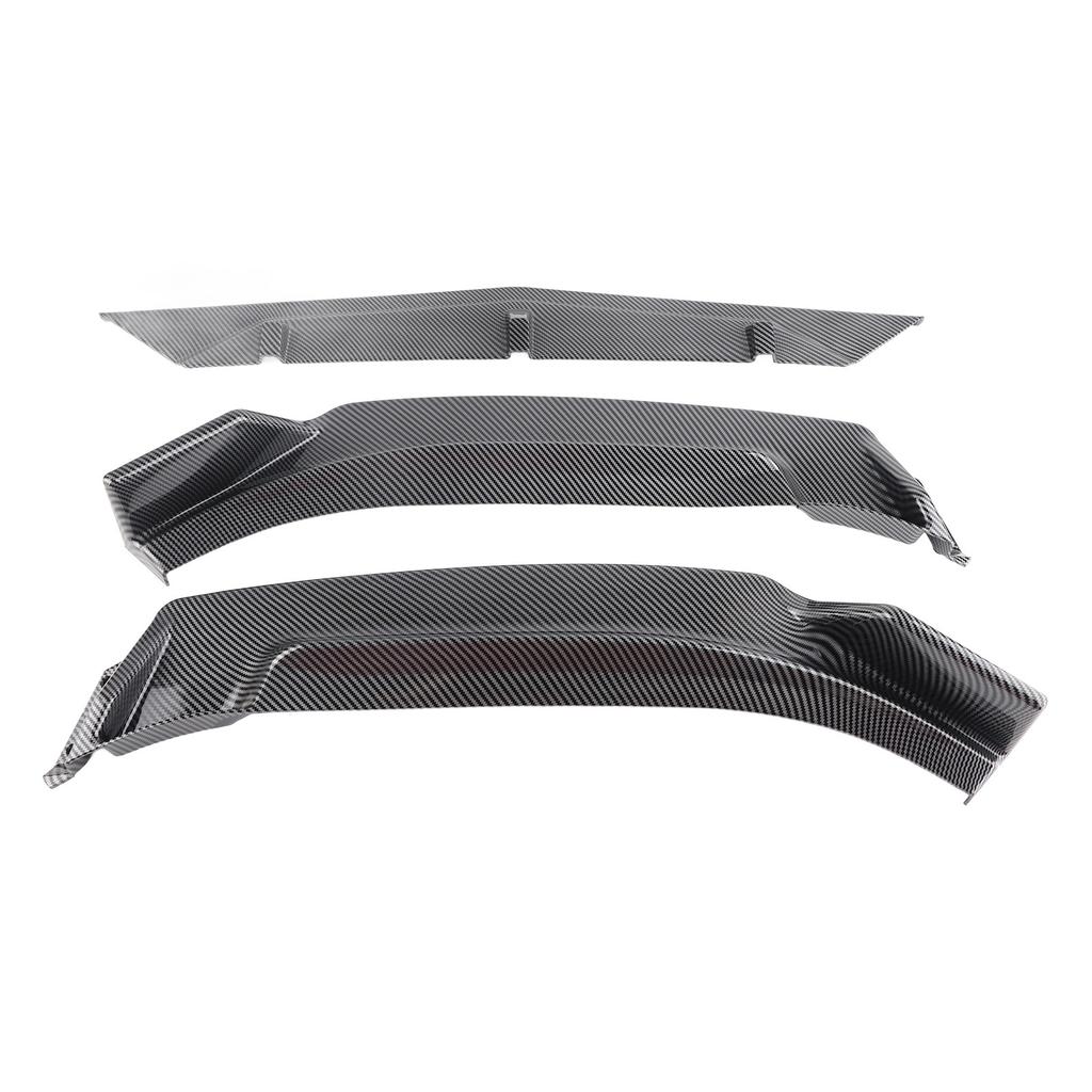 3pcs Carbon Fiber Style Front Bumper Lip Spoiler Fit for Mazda 3 Axela 2014‑2019