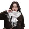 Advanced Autumn and Winter Imitation Cashmere Plaid Scarf Women's Winter New Versatile Student Warm Scarf