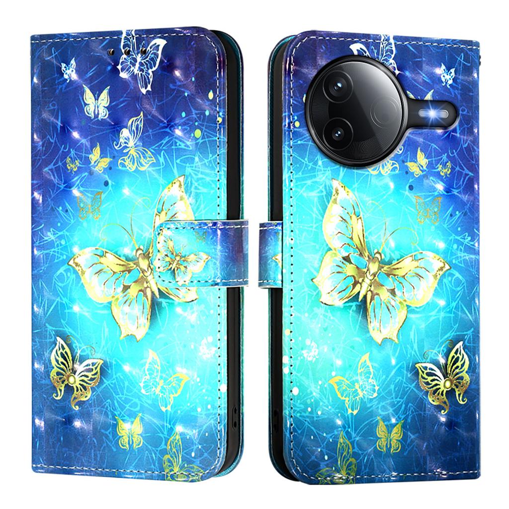 Для Xiaomi Poco F7 Ultra 5G/Xiaomi Redmi K80 5G/Xiaomi Redmi K80 Pro 5G/Xiaomi Poco F7 Pro 5G Кожаный чехол С печатью рисунка Кошелек Подставка Мобильный чехол