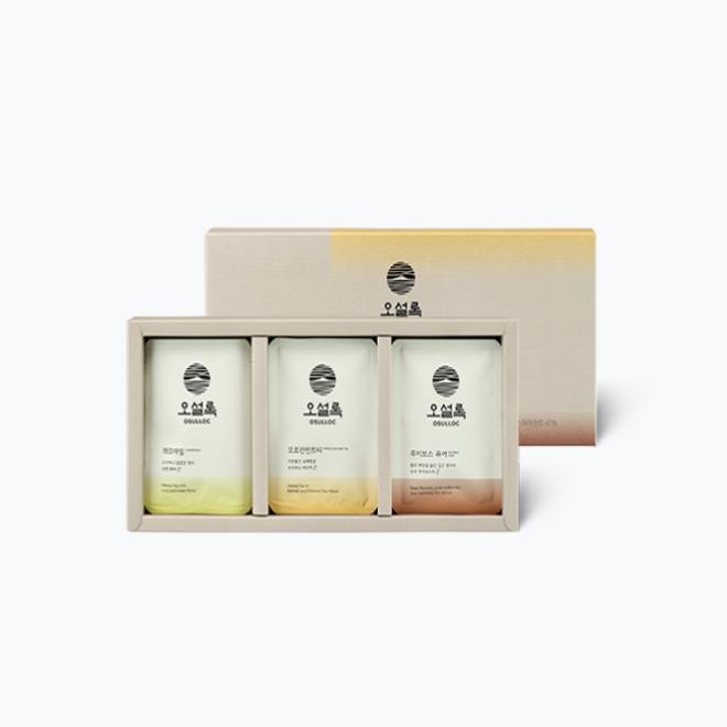 Korean Traditional Tea, Osulloc Representative Herb Tea Collection (3 Types)