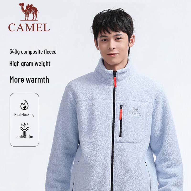 Camel Мужская и женская ветровка с подкладкой из овечьей шерсти, подстежка
