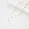 Vintage Gold Color Y-Shaped Sunflower Pendant Necklace For Women Luxury Crystal Zircon Long Tassel Choker Party Wedding Jewelry