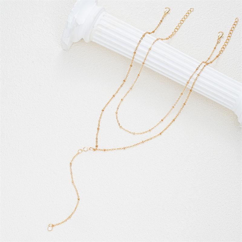 Vintage Gold Color Y-Shaped Sunflower Pendant Necklace For Women Luxury Crystal Zircon Long Tassel Choker Party Wedding Jewelry
