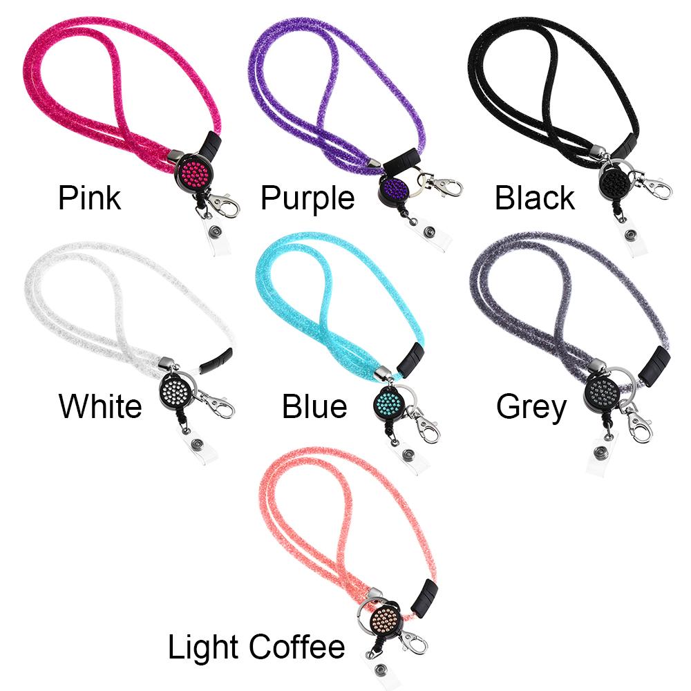 Качественный горный хрусталь для мобильного телефона, блестящий кристалл, шнурок, держатель для удостоверения личности, шейный ремешок, зажим, подвесная веревка