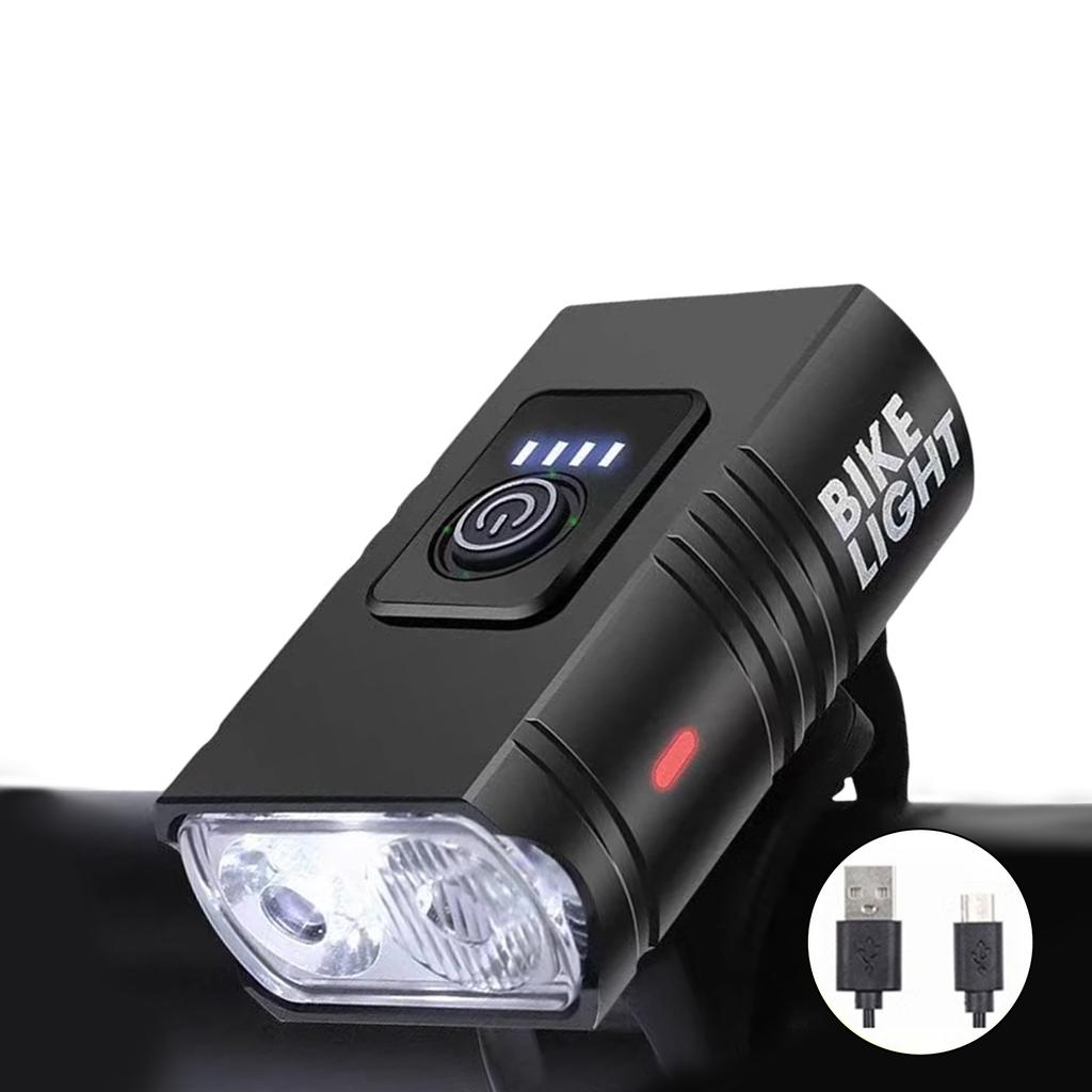 Bright LED Rechargeable Bike Light 4 Light Modes Waterproofs Road Bicycles Light Front Headlight Easy To Install