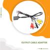 Car Stereo Radio RCA Output Wire Adapter Horn Line Audio Cable Cord