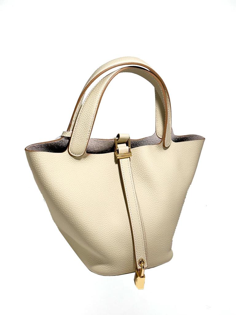 Женская сумка-ведро из натуральной кожи - Сумка-тоут из коровьей кожи ТОГО в стиле кэжуал