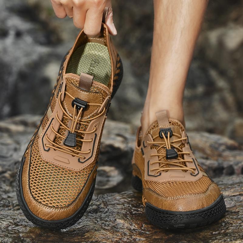 Fashion Italian Brand Men's Outdoor Mesh Casual Shoes High-quality Handmade Soles Men's Hiking Camping Shoes Versatile Summer Sandals