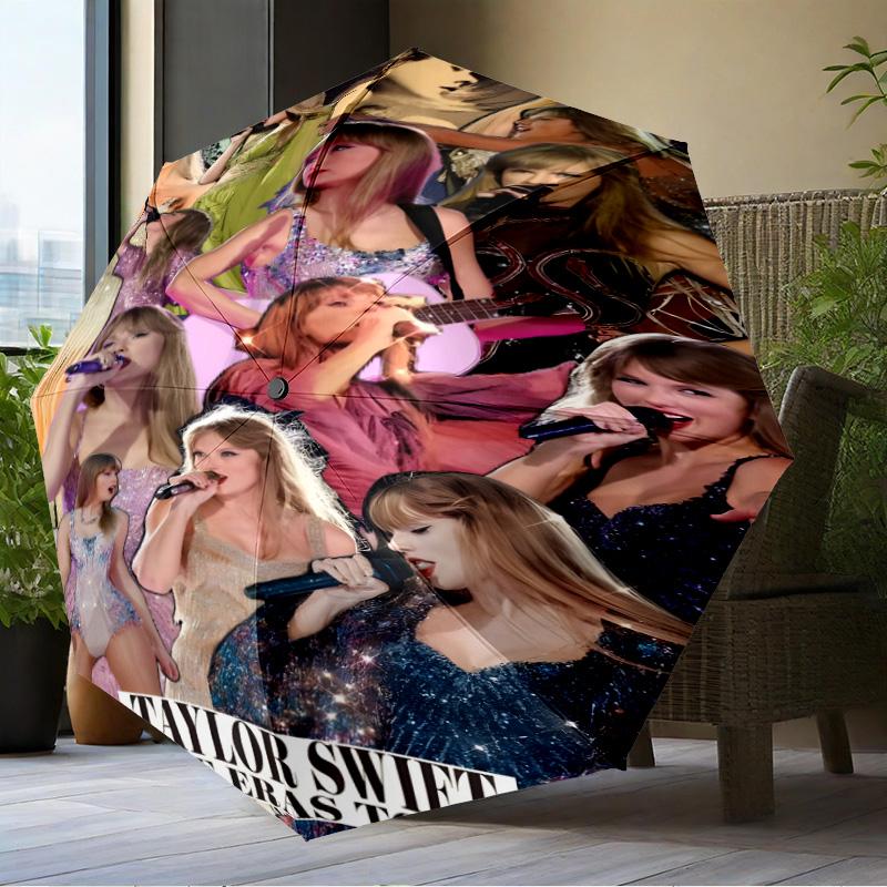 Taylor music Umbrella Folding umbrella, automatic umbrella 8-Frame for Travel, camping Use Gift for Halloween Christmas