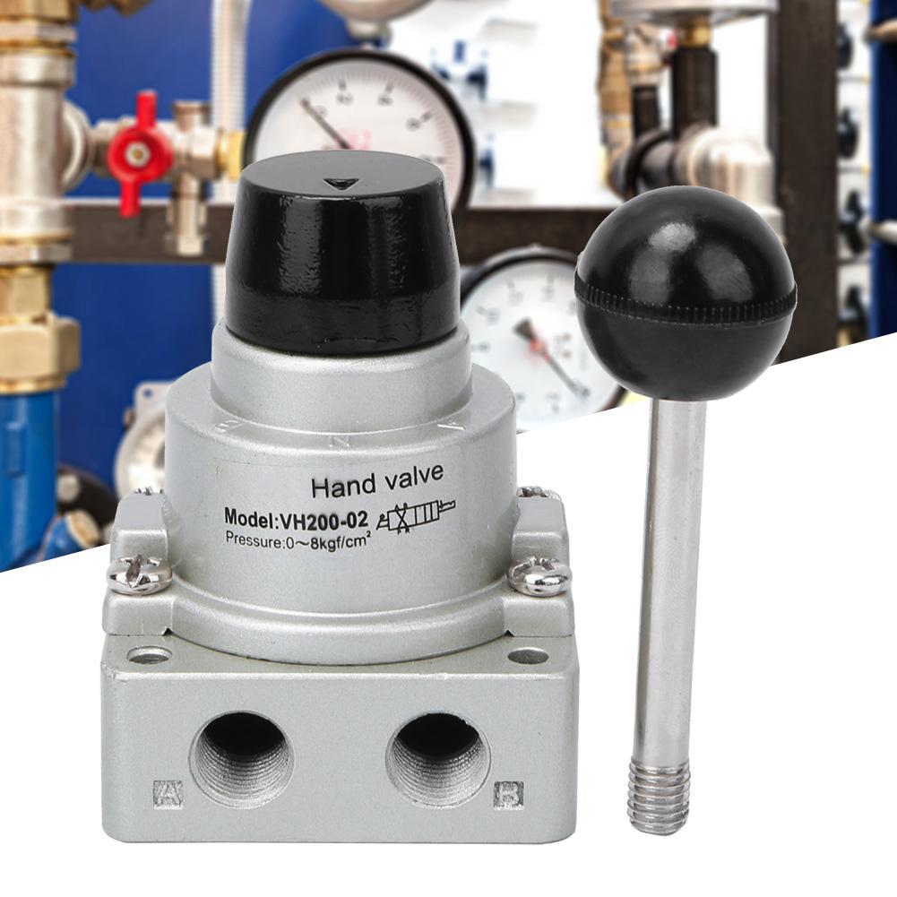 G14in Рычажный ручной клапан прямого действия из алюминиевого сплава 3-позиционный 4-ходовой VH20002 08kgfcm2