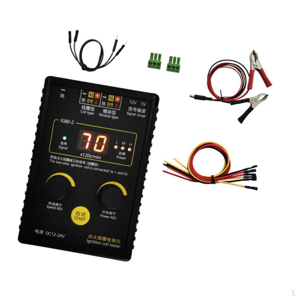 Motorcycle Ignition Coil Tester Diagnostical Repair Tool Portable Car Checker for