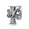 New 925 Sterling Silver 26 A -Z Floral Charm Beads Charm Bracelet Diy Women 'S Jewelry Accessory