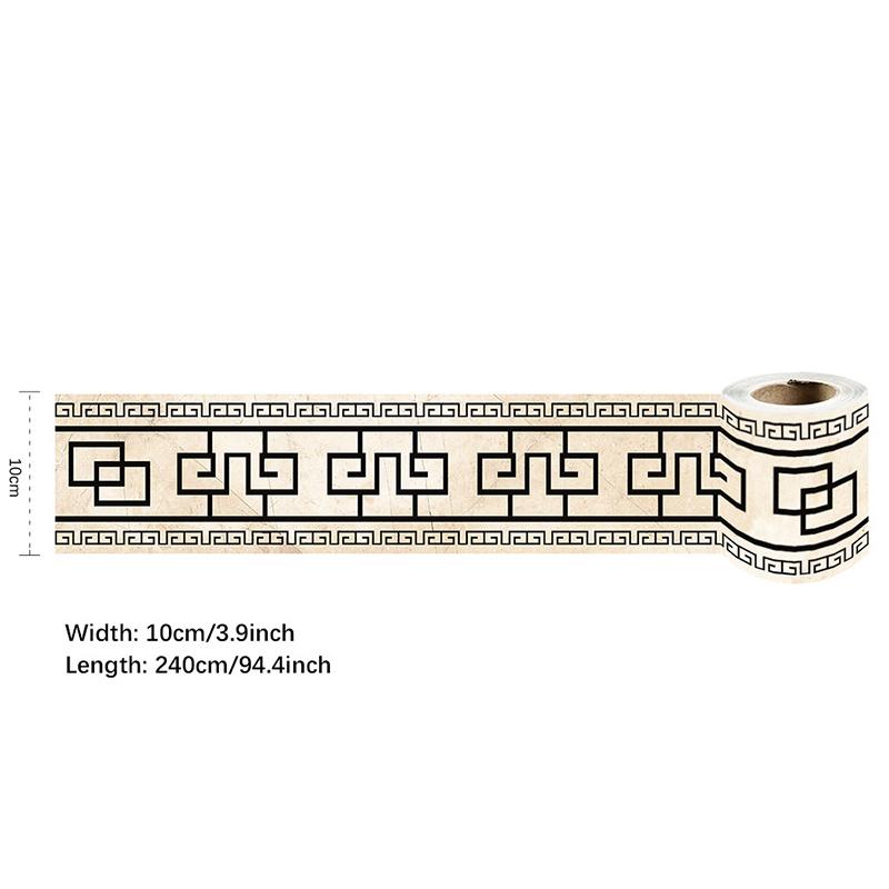 10x240 см ПВХ водонепроницаемая поясная линия самоклеящаяся декоративная полоса на талии