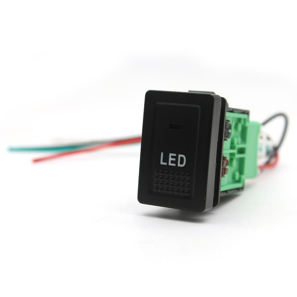 1Pc Car LED Light Front Fog Lamp Power Supply On Off Switch Latching Button For Suzuki SX4 Swift Grand Vitara 2006 - 2012 Switches4
