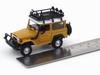 HOBBY FANS 1/64 Scale Toyota Land Cruiser FJ40 Diecast Car, Yellow, with Detachable Roof Rack, Right Hand Drive