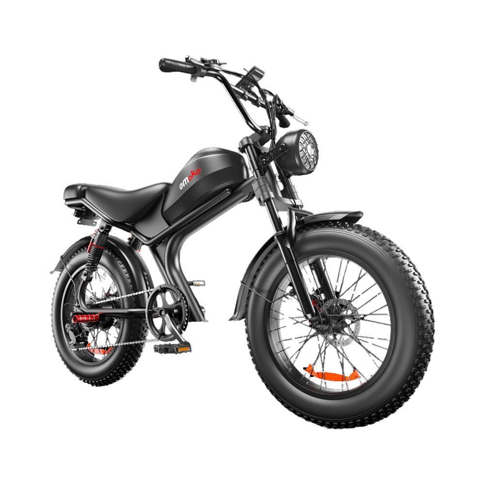 EMOKO C93 2000W Dual Motor 48V 23AH Lithium Battery Adult Electric Bicycle 20 Inch Fat Tire Mountain Off-Road All Terrain Ebike