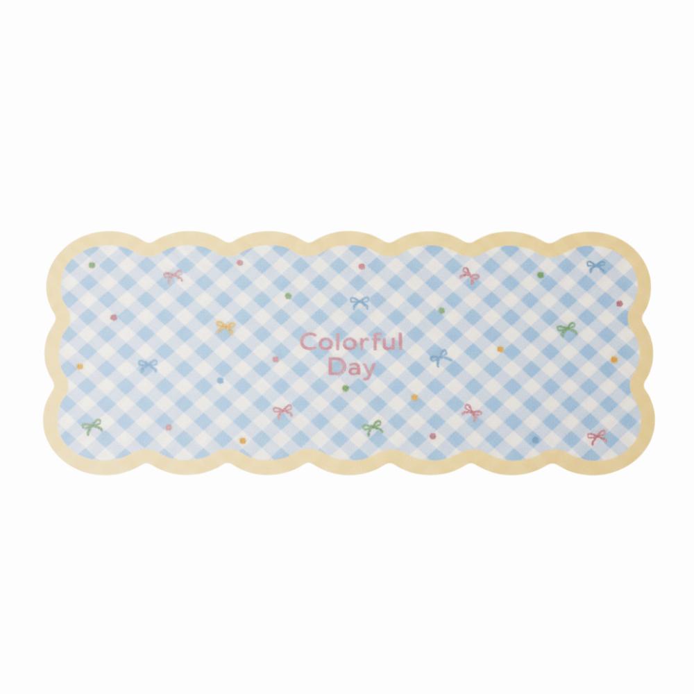 Gingham Mouse Pad Cute Table Blotter Table Cushion Desk Mat Students