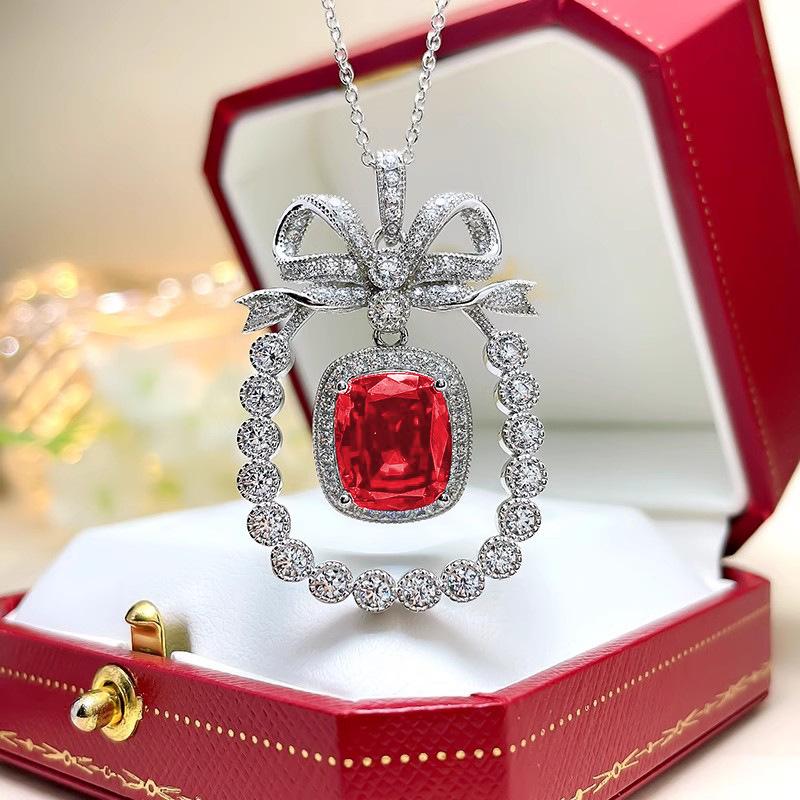 BELLA BOX Тяжелая промышленность искусственный Шри-Ланкийский синий ожерелье кулон бабочка фея голубь кроваво-красный ошейник цепь женский