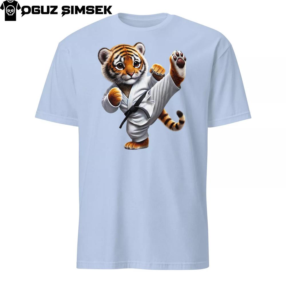 Unisex Basic Softstyle T-Shirt Gildan | with Karate Tiger Cub Graphic Taekwondo