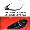 Накладки на фары, совместимые с Porsche Cayenne S GTS Coupe 2018 2019 2020 2021, Стеклянные крышки фар, Поликарбонатные защитные стекла фар, Защита от пожелтения,