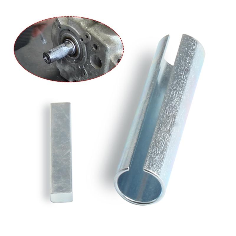 Hot Sale Shaft Adapter Pulley Bore Reducer Sleeve Bushing Sheave Key Car Accessories Silver 5/8" x 3/4" x 3"