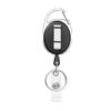 Transparent Double Cards Slots ID Tag Badge Holder with Badge Reel Cards Storage Organizer Employee Pass Work Card Case Sleeve
