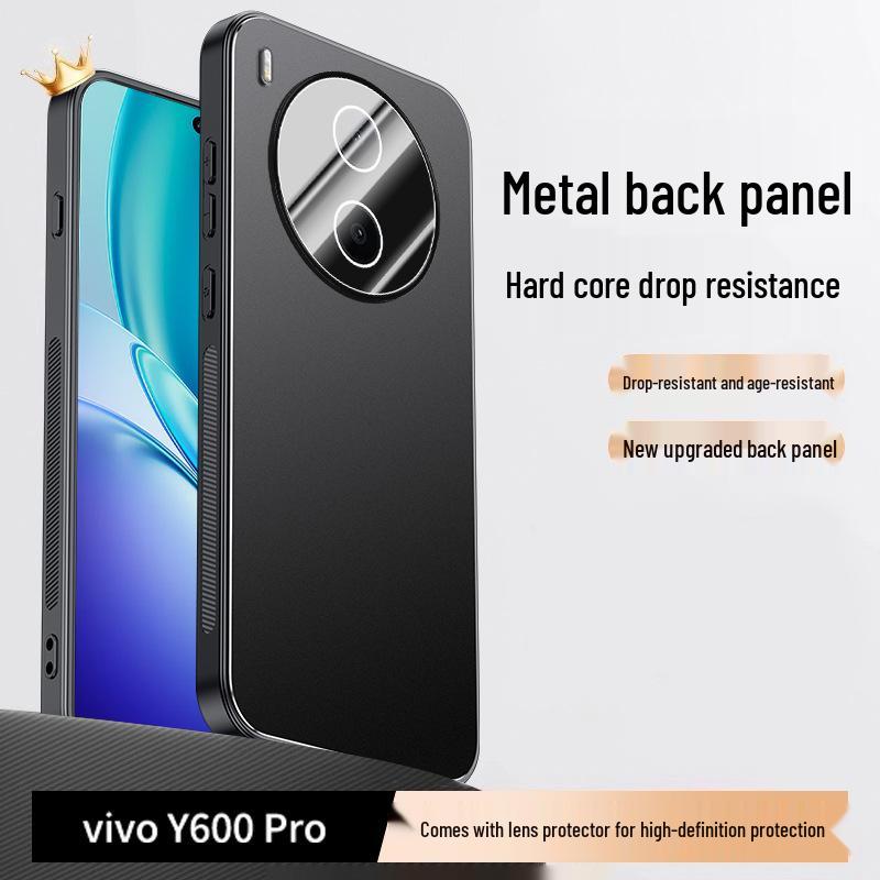 Матовый металлический чехол VIVO Y600 Pro с защитой от перегрева и линз для мужчин и женщин