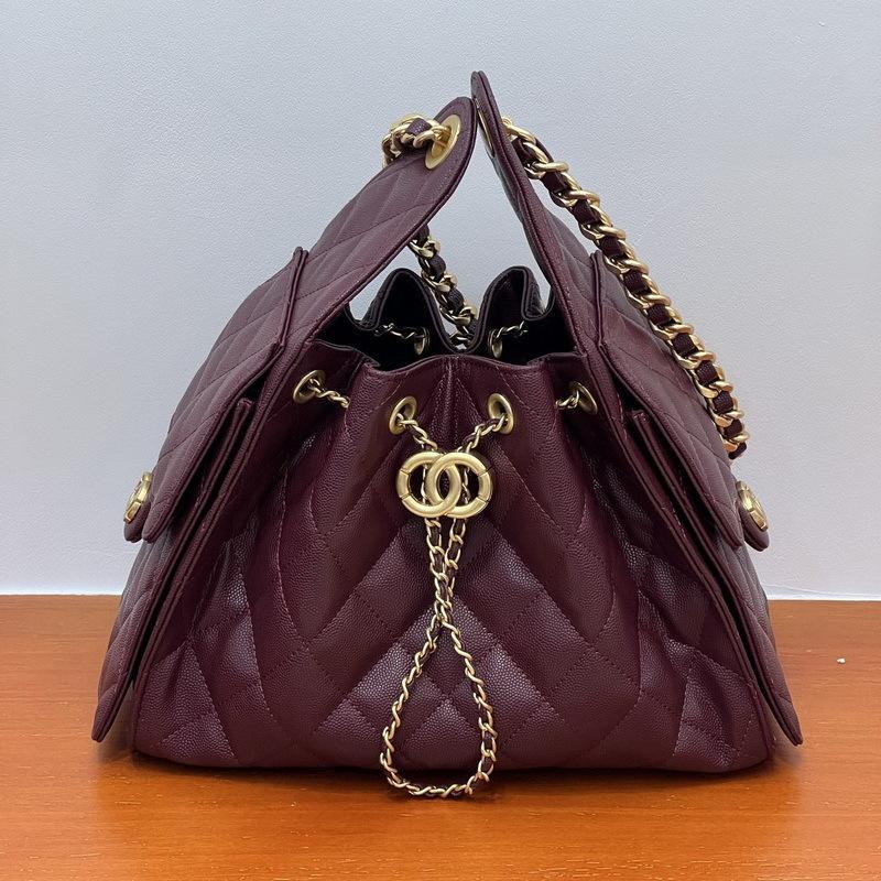 25 Новых женских кожаных сумок с узором икры, узором в виде шаров, большой вместимости, в стиле хиппи, хобо, с ромбовидной цепочкой, на кулиске, подмышечная сумка